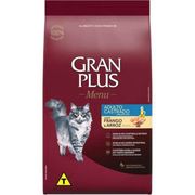 Rações P/ Gatos: Gran Plus Gatos Castrados Frango e Arroz - 3Kg - Ração P/ Gatos