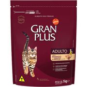 Rações P/ Gatos: Gran Plus Gatos Frango e Arroz Adulto - 1Kg - Ração P/ Gatos