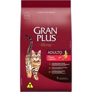 Rações P/ Gatos: Gran Plus Gatos Carne e Arroz Adulto - 3Kg - Ração P/ Gatos