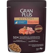 Gatos: Gran Plus Sache Gatos Castrados Salmão e Frango - 85gr - Sache