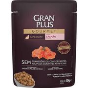 Gatos: Gran Plus Sache Gatos Adulto Salmão - 85gr - Sache