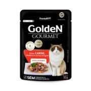 Gatos: Golden Gourmet Gatos Castrados Carne - 70gr - Sache
