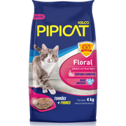 Areias: Pipicat Perfumado Floral Areia Granulada - 4Kg - Higiene p/ Gatos