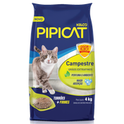 Areias: Pipicat Perfumado Campestre Areia Granulada - 4 Kg - Higiene p/ Gatos