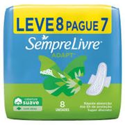 Higiene Pessoal: Absorvente Sempre Livrec/Abas 8/7 - C/Abas