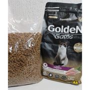 Gatos: Golden Gatos Castrados Frango Adulto - 1Kg - Ração p/ Gatos