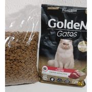 Gatos: Golden Gatos Carne Adulto - 1Kg - Ração p/ Gatos