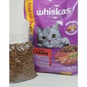 Gatos: Whiskas Carne Adulto - 1Kg - Ração p/ Gatos