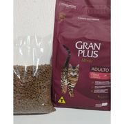 Gatos: Gran Plus Gatos Carne e Arroz Adulto - 1Kg - Ração p/ Gatos