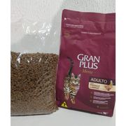 Gatos: Gran Plus Gatos Frango e Arroz Adulto - 1Kg - Ração p/ Gatos