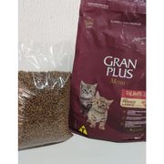 Gatos: Gran Plus Gatos Frango e Arroz Filhote - 1Kg - Ração p/ Gatos