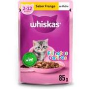 Gatos: Whiskas Sache Filhote Frango - 85gr - Sache