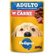Cães: Pedigree Sache Carne Racas Medias e Grandes - 100gr - Sache