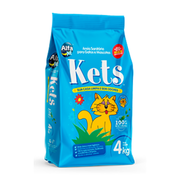 Areias: Kets Tradicional Areia Sanitaria - 4Kg - Higiene p/ Gatos
