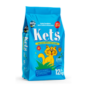 Areias: Kets Tradicional Areia Sanitaria - 12Kg - Higiene p/ Gatos