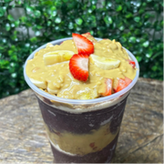 Sugestões: Cream Paçoca 700ml - Combo (Ingredientes: Açai, Fruta: Banana, Fruta: Morango, Granola, Leite em Pó, Paçoca Crean)