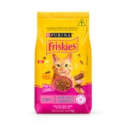 Rações P/ Gatos: Nestle Purina Friskies Mix Carne Adulto - 1Kg - Rações p/ Gatos