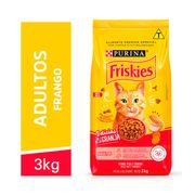 Rações P/ Gatos: Nestle Purina Friskies Delicias Da Granja Frango - 3Kg - Rações p/ Gatos