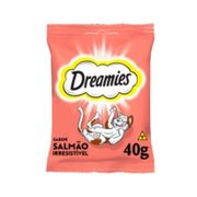 Petiscos e Biscoitos: Petisco Dreamies Salmao Irresistivel - 40gr - Petisco p/ Gatos
