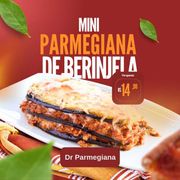 Porções: Mini de Berinjela - Pequena (Ingredientes: Mussarela)