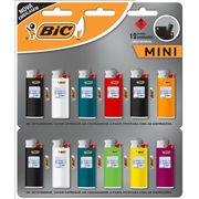 ISQUEIRO / MAÇARICO: ISQUEIRO BIC MINI- CARTELA 12 Un - UNIDADE NA CARTELA SAI A R$ 3,20