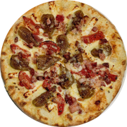 Especiais: TROPICAL - Pizza Grande (Ingredientes: Bacon, Cereja, Figo, Gorgonzola, Molho, Mussarela, Orégano, queijo coalho, Tomate Seco)