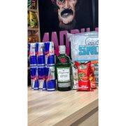 combos com 6 Red Bull: Combo Tanqueray com 6 Red Bull + 3 gelo de sabor - Gin