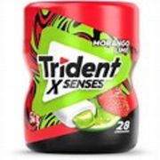 Doces: Trident morango lime Pote 28un 54g - pote 28 un de trident morango