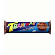 Salgadinhos e Biscoitos Recheados: Biscoito Recheado chocolate Trakinas 126g - biscoito trakinas chocolate