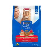 Rações P/ Gatos: Cat Chow Adultos Carne - 2,7Kg - Rações P/ Gatos