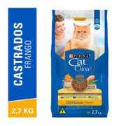 Rações P/ Gatos: Cat Chow Castrados Frango - 2,7Kg - Rações P/ Gatos