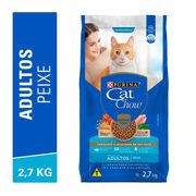 Rações P/ Gatos: Cat Chow Adultos Peixe - 2,7Kg - Rações P/ Gatos