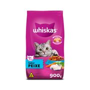 Rações P/ Gatos: Whiskas Gatos Adultos Peixe - 900gr - Rações P/ Gatos