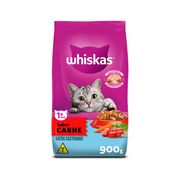 Rações P/ Gatos: Whiskas Gatos Castrados Carne - 900gr - Rações P/ Gatos