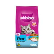 Rações P/ Gatos: Whiskas Gatos Castrados Peixe - 900gr - Rações P/ Gatos