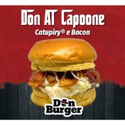Lanches: Don Al Capone (Bacon + Catupiry) - Burger 140g (Ingredientes: Bacon, Burger Bovino, Catupiry, Cebola Roxa, Molho Especial, Queijo Prato)
