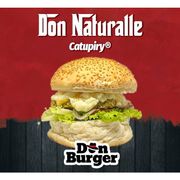 Lanches Vegs: Don Naturalle (Catupity) - 140g (Ingredientes: Alface, Catupiry, Cebola Roxa, Hamburger de Sua escolha, Queijo Prato, Tomate)