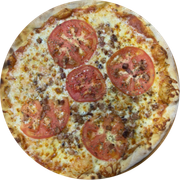 Tradicionais: Bacon - Pizza Grande (Ingredientes: Bacon, Mussarela, Rodelas de Tomate)