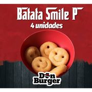 Porções: Batata Smile (P) - 4 und - Porções (Ingredientes: Batata Sorriso)