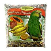 Pássaros: Mistura Papagaio Frutas Nutripassaros - 500gr - Rações P/ Pássaros