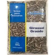 Pássaros: Girassol Graúdo Nutripassaros - 500gr - Rações P/ Pássaros