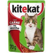 Gatos: Kitekat Sache Adulto Carne - 70gr - Saches