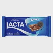 Chocolates: Barra Lacta 80g Oreo Preta - Barra Lacta 80g