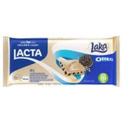 Chocolates: Barra Lacta 80g Oreo Branca - Barra Lacta 80g