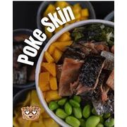 Poke: POKE SKIN - Tamanho Grande 500 gramas aprox. (Ingredientes: SKIN.... PELE SALMAO GRELHADO)