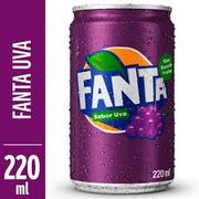 Refrigerantes: FANTA UVA 220 ML - REFRIGERANTE