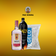 Kits Completos: Gin Rocks Doce + Baly 2L + Gelo 3kg - Escolher o sabor do energetico na observação