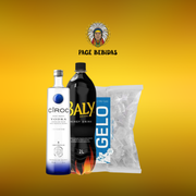 Kits Completos: Ciroc Tradicional + Baly 2L + Gelo 3kg - Escolher o sabor do energetico na observação