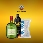 Kits Completos: Whisky Buchanas + Baly 2L + Gelo 3kg - Whisky Buchanas + Baly 2L + Gelo 3kg