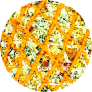 Especiais: 26-5 Queijos - Pizza Grande Redonda (8 Fatia) (Ingredientes: Molho de Tomate, Mussarela, Catupiry, Cheddar, Parmesão, Provolone, Orégano)